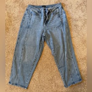 Universal Standard Light Blue Barrel Jeans